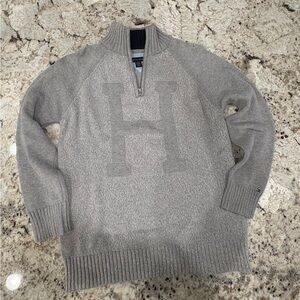 Tommy Hilfiger Heather Gray Kids Sweater